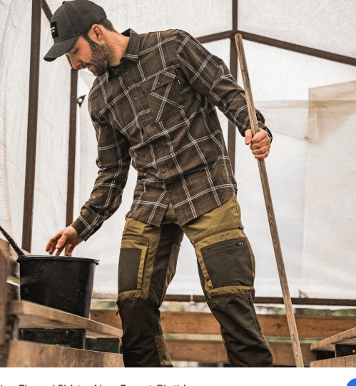 Сорочка Seeland Glen Flannel Shirt Pine green check Фото 2